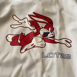 ~Lot 29~ Vintage Hip Hop Bugs Bunny Red Stripe Jacket